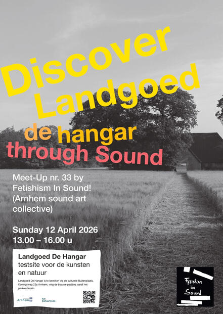Poster zo 12 april landgoed de hangar